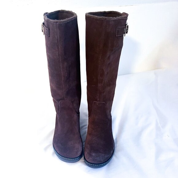 Crocs | Cobbler High Boot | Brown Suede Size 7 - Picture 10 of 15